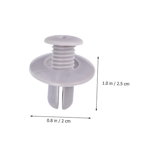 Ciieeo 50pcs Automotive Push Pin Clips M8 Hole Gray Plastic Fasteners for Bumper and Liners Strong and Sturdy Car Retainer Rivets for Universal Use in Saudi Arabia