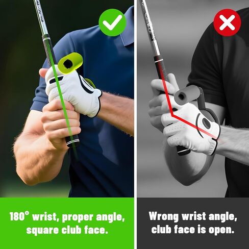 مدرب جولف سوينغ مع مساعد تدريب جولف سوينغ، مدرب قبضة جولف يعزز دقة قبضة اليد، وضع اليد الصحيح، طقم تدريب المعصم مع شريط للذراع لجميع لاعبي الجولف in Kuwait