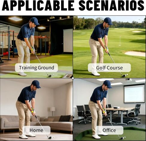 مدرب جولف سوينغ مع مساعد تدريب جولف سوينغ، مدرب قبضة جولف يعزز دقة قبضة اليد، وضع اليد الصحيح، طقم تدريب المعصم مع شريط للذراع لجميع لاعبي الجولف in Kuwait