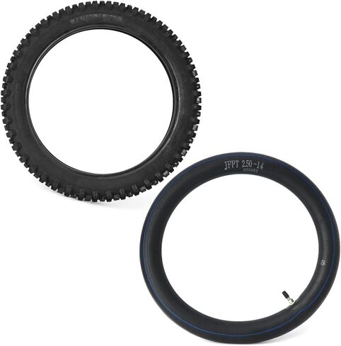 E-Bike Front Wheel Outer Tire with Inner Tube Kit Compatible with Tuttio Soleil 01 Electric Dirt Bike, 14" Front Tire Tube Replacement for Tutti Electric Off-Road Motorcycle in Saudi Arabia