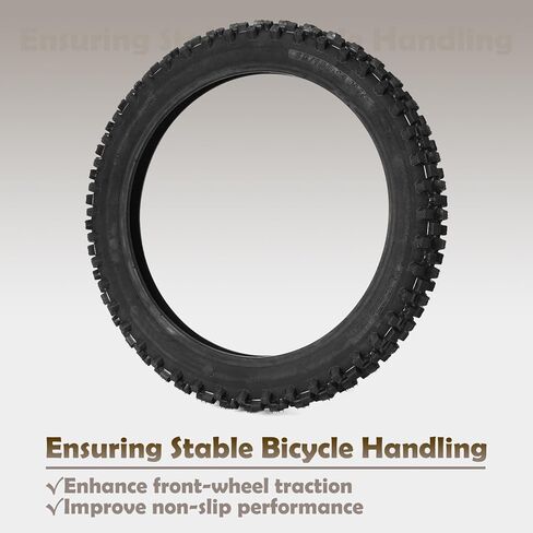 E-Bike Front Wheel Outer Tire with Inner Tube Kit Compatible with Tuttio Soleil 01 Electric Dirt Bike, 14" Front Tire Tube Replacement for Tutti Electric Off-Road Motorcycle in Saudi Arabia