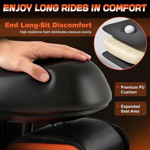 Electric Scooter Seat Compatible with Segway Ninebot MAX-G30 Seat Attachment for Adult with 10L Large Storage Bag, Cup Holder, Comfortable PU Cushion in Kuwait