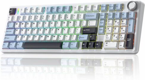 Aula F99 Pro Mechanical Keyboard, Wireless Gaming Keyboard Bluetooth Hot Swappable Custom Creamy Computer Keyboards in Saudi Arabia