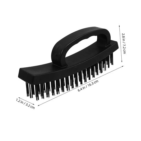 jojofuny Steel Wire Brush for Rust Removal with Even Bristles Ergonomic Handle Wire Brush for Cleaning Paint and Welding Slag for Household and Industrial Use in Saudi Arabia