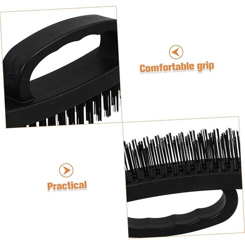 jojofuny Steel Wire Brush for Rust Removal with Even Bristles Ergonomic Handle Wire Brush for Cleaning Paint and Welding Slag for Household and Industrial Use in Saudi Arabia