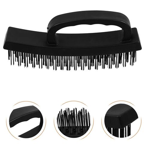 jojofuny Steel Wire Brush for Rust Removal with Even Bristles Ergonomic Handle Wire Brush for Cleaning Paint and Welding Slag for Household and Industrial Use in Saudi Arabia