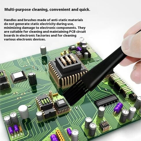 Professional Safe Brush Set for Circuit Board Dense Fiber Bristles Brushes 6PCS Set in Kuwait