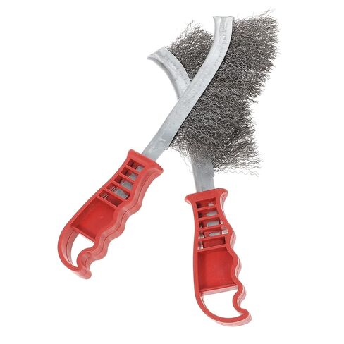 IMIKEYA 4pcs Heavy Duty Steel Wire Brushes with Ergonomic Plastic Handles for Rust Paint Welding Slag Removal for Industrial Cleaning and Surface Preparation in Saudi Arabia