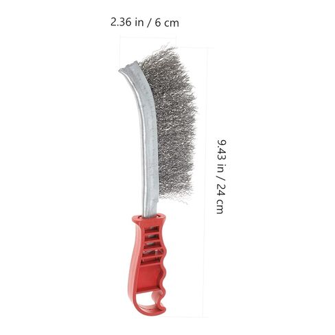 IMIKEYA 4pcs Heavy Duty Steel Wire Brushes with Ergonomic Plastic Handles for Rust Paint Welding Slag Removal for Industrial Cleaning and Surface Preparation in Saudi Arabia