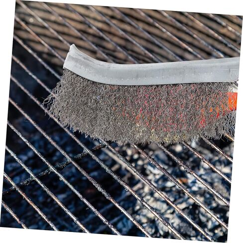 IMIKEYA 4pcs Heavy Duty Steel Wire Brushes with Ergonomic Plastic Handles for Rust Paint Welding Slag Removal for Industrial Cleaning and Surface Preparation in Saudi Arabia