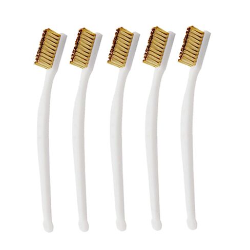 5pcs Copper Wire Brush with Plastic Handles for Removing Rust Welding Slag and Paint Stains Industrial Cleaning Tool for Motor Door and Window Maintenance in Saudi Arabia