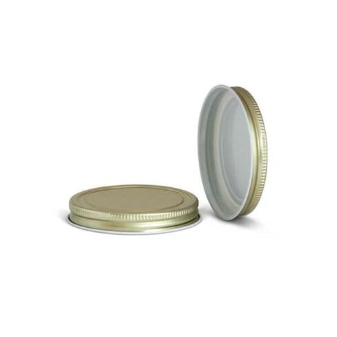 North Mountain Supply 89mm Gold Metal Lids – Fits 89-400 Jars – Pack of 12 – Plastisol Lined, Leak-Proof Seal – Made in USA in Saudi Arabia