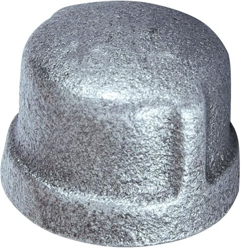 غطاء أنبوب حديد مجلفن قابل للطرق مقاس 3 بوصات من SUPPLY GIANT HNDQ0500 لتطبيقات 150 رطل، مع خيط أنثى، 3 in Kuwait