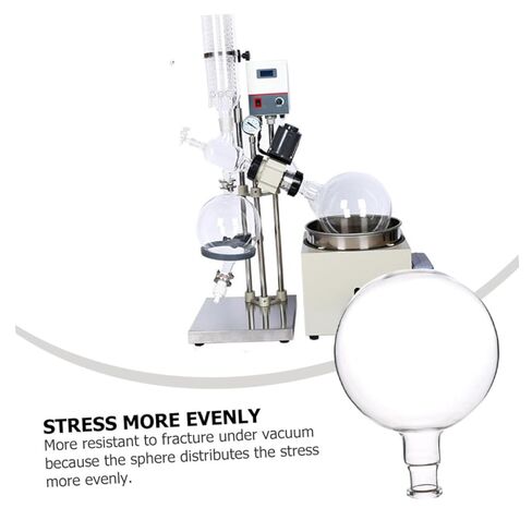 Luxshiny Single Neck Bottom Flask Borosilicate for Distillation and Lab Use Easy to Clean Leak Design in Saudi Arabia