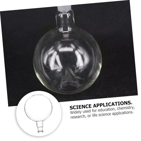 Luxshiny Single Neck Bottom Flask Borosilicate for Distillation and Lab Use Easy to Clean Leak Design in Saudi Arabia