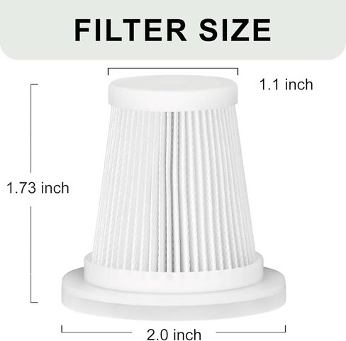 فلتر بديل متوافق مع JIXINMIYUE HX-606 & A9life SY01-Q8 مكنسة كهربائية محمولة لاسلكية محمولة للسيارة - 4 عبوات in Kuwait