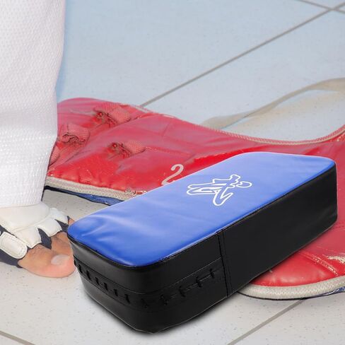 ibasenice Taekwondo Kick Pad and Martial Arts Kick Target Thickened Pu Training Foot Pad Blue for Sparring Karate Muay Thai Kickboxing Kicking Practice Equipment in Saudi Arabia