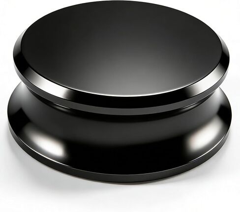 سجل استقرار الوزن ، الألومنيوم 6 أوقية مثبت القرص فينيل المشبك السور القرص الدوار سجل Puck LP للاعبين في فينيل Phono (RW170 ، أسود) in Kuwait