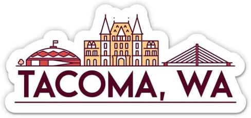 Squiddy Tacoma Washington - Vinyl Sticker Decal for Phone, Laptop, Water Bottle (3" Wide) in Saudi Arabia