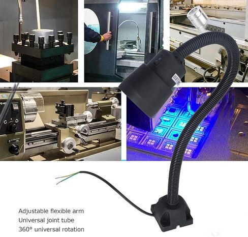 YWBL-WH 5W LED Work Light 360 Degree Rotation Universal Flexible Arm Machine Tool Lamp for CNC Industrial Workshop Task Lighting in Saudi Arabia