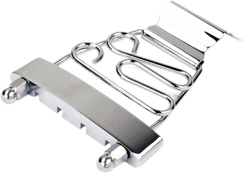 Vaguelly Adjustable 4 String Bass Guitar Tailpiece Bridge Roller Saddles for Enhanced Intonation and Compatibility Jazz and Electric Bass (Silver) in Saudi Arabia