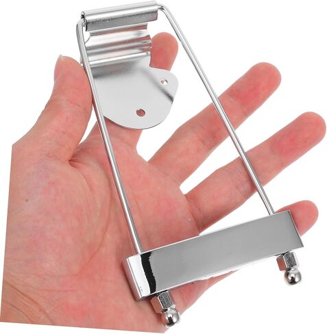 GALPADA Silver Swing Tailpiece for 6-String Electric Guitar JAZZ Style High-Quality Metal Construction Compatible and Bass Guitars in Saudi Arabia