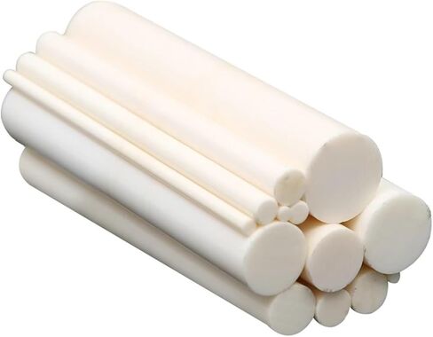 قضيب سيراميك الألومينا 8 × 200 مم - مكبس اكسيد الالمونيوم الصلب وعمود التحريك بدرجة حرارة عالية (قطعة واحدة) in Kuwait