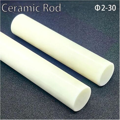 قضيب سيراميك الألومينا 8 × 200 مم - مكبس اكسيد الالمونيوم الصلب وعمود التحريك بدرجة حرارة عالية (قطعة واحدة) in Kuwait