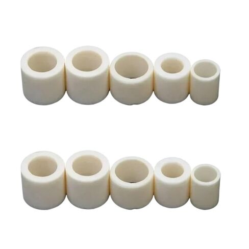 10pcs Alumina Ceramic Tubes for Thermocouple Protection, High-Temp Corundum Sleeves Length 1.5mm-26mm(2.6x4x10mm)(4x6x25.5mm) in Kuwait