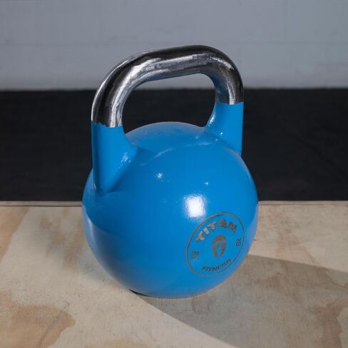 Titan Fitness 20 KG Competition Kettlebell, Single Piece Casting, KG Markings, Full Body Workout in Kuwait