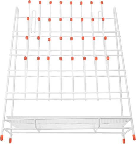 Laboratory Drying Rack 32-peg Plastic-Coated Drain Rack Lab Glassware Holder for Test Tubes and Beakers Suitable for Scientific and Educational Use in Saudi Arabia