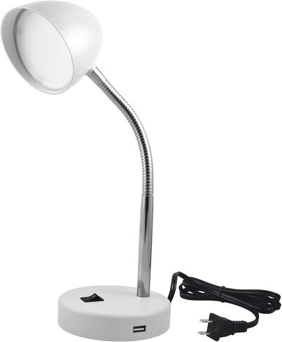 مصباح مكتب Maxlite LED مع منفذ شحن USB ، مصباح مكتب أخضر ، رقبة قابلة للتعديل ، مفتاح تشغيل/إيقاف ، مصباح طاولة حديث للقراءة ، العمل أو المدرسة ، الضوء الدافئ الدافئ in Kuwait