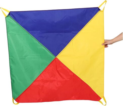 1m Boy Girl Rainbow Parachute Game Outdoor Toy for Cooperative Play Enhances Motor Skills Sensory Integration for Kindergarten Activities in Saudi Arabia
