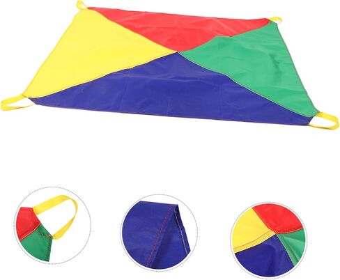 1m Boy Girl Rainbow Parachute Game Outdoor Toy for Cooperative Play Enhances Motor Skills Sensory Integration for Kindergarten Activities in Saudi Arabia