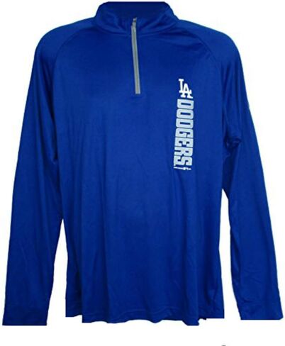 Los Angeles Dodgers Adult Size Large 1/4 Zip Pullover Shirt - Dodger Blue in Saudi Arabia