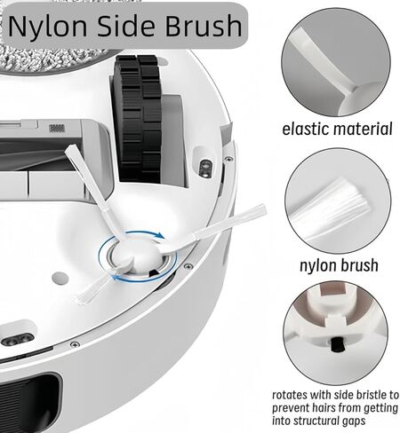 مجموعة الملحقات لممسحة Xiaomi Mi Robot Vacuum Mop 2 Lite/Mop 2 Pro، فرشتان رئيسيتان، 4 فلاتر، 4 فرش جانبية، 4 قطع قماش ممسحة، 2 أدوات تنظيف، ملحقات إصلاح قطع الغيار البديلة in Kuwait