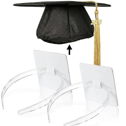 تخرج Cap Beadband ، Hairband Hairband المضادة للسقوط لتخرج قبعة ، إكسسوارات القبعة للخريجين ، الطلاب ، النساء (CAD CAP غير مدرج) in Kuwait
