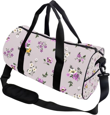 Yellow Stamen Packable Sports Bag For Men Women Oxford Tote Bags Adjustable Shoulder Strap, Convertible Carry Backpack Girly Duffle Bag For Weekender Carry On Gym Accessories Men in Kuwait