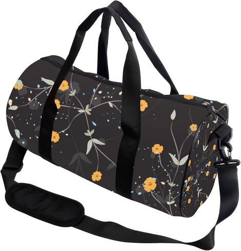 Tropical Tone Watercolor Flowers Waterproof Gym Bag Women Oxford Tote Bags Adjustable Shoulder Strap, Convertible Carry Backpack Cute Gym Bag For Women For Football Weekend Gear in Kuwait