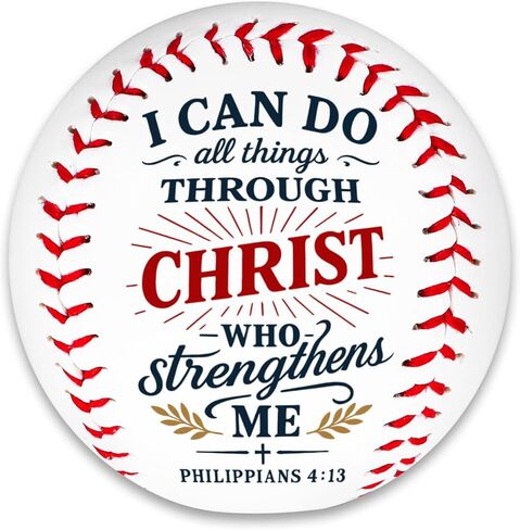 Christian Baseball Gifts for Teen Boys, Inspirational Bible Verse Religious Gifts for Godson Son Grandson Baseball Players, I Can Do All Things Confirmation Baptism First Communion Gift for Teen Boys in Saudi Arabia