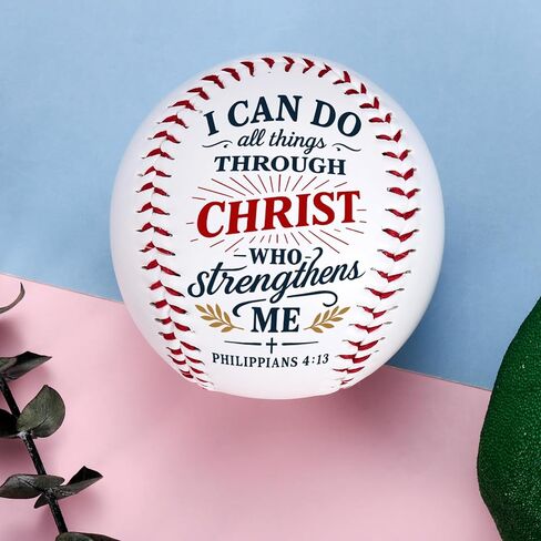 Christian Baseball Gifts for Teen Boys, Inspirational Bible Verse Religious Gifts for Godson Son Grandson Baseball Players, I Can Do All Things Confirmation Baptism First Communion Gift for Teen Boys in Saudi Arabia