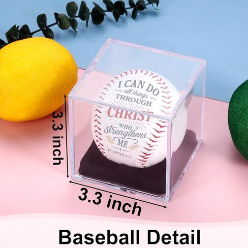 Christian Baseball Gifts for Teen Boys, Inspirational Bible Verse Religious Gifts for Godson Son Grandson Baseball Players, I Can Do All Things Confirmation Baptism First Communion Gift for Teen Boys in Saudi Arabia