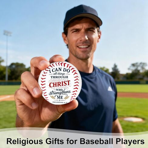 Christian Baseball Gifts for Teen Boys, Inspirational Bible Verse Religious Gifts for Godson Son Grandson Baseball Players, I Can Do All Things Confirmation Baptism First Communion Gift for Teen Boys in Saudi Arabia