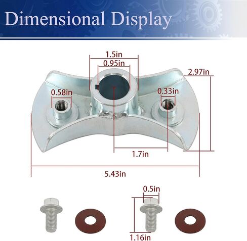 72610-VG3-030 Lawn Mower Blade Holder Set Replacement for Honda HRR216K6 PDAA HRR216K6 VKAA HRR216K7 PDAA Models, with with Bolts and Spacer in Saudi Arabia