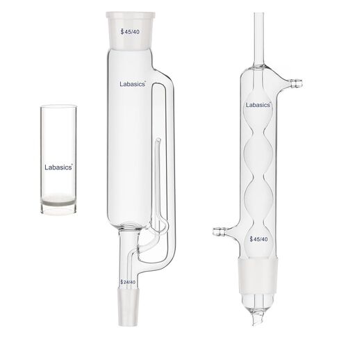 Soxhlet Type Extraction Apparatus (500 ml) Bundle with Glass Extraction Thimble - Labasics Bundle in Saudi Arabia