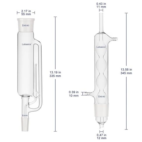 Soxhlet Type Extraction Apparatus (500 ml) Bundle with Glass Extraction Thimble - Labasics Bundle in Saudi Arabia