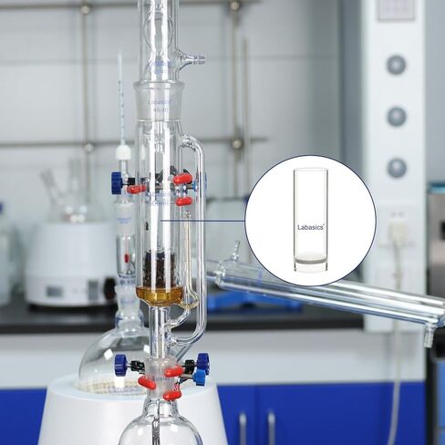 Soxhlet Type Extraction Apparatus (500 ml) Bundle with Glass Extraction Thimble - Labasics Bundle in Saudi Arabia