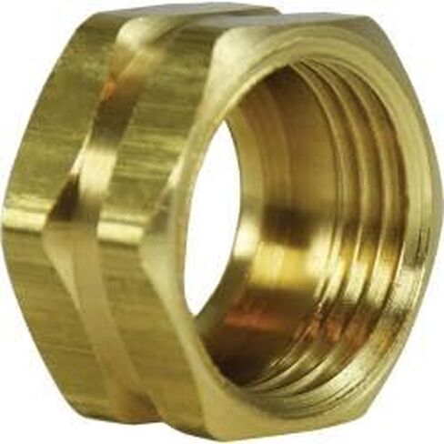AMC 707406-12 Cut Hex Nut, 3/4 in FGH, Brass (3 Pack) in Saudi Arabia