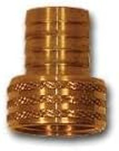 MID-AMERICA FITTINGS 29FGH-612 Short Shank Swivel Adapter with Knurled Nut, 3/8 in Garden Hose Barbed x 3/4 in FGH (3 Pack) in Saudi Arabia