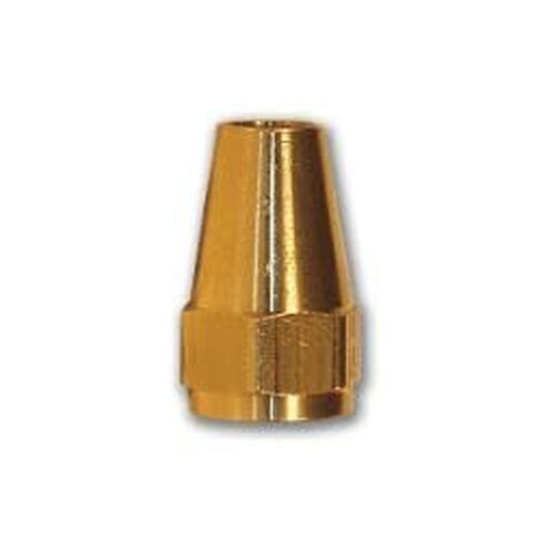 MID-America Fittings 41L-4 Hex Long Rod Nut, 1/4 in SAE 45 deg Flare, Brass (6 Pack) in Saudi Arabia